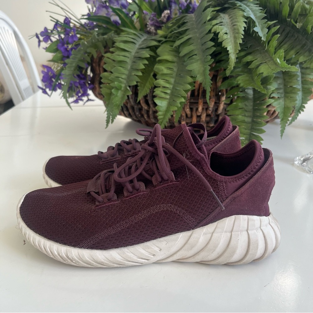 Adidas Tubular Doom Sock Men’s 8.5 Purple 2017 BY3565 EUC